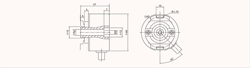 Yumo Uvw Phase Hollow Shaft Rotary Encoder for Servomotor