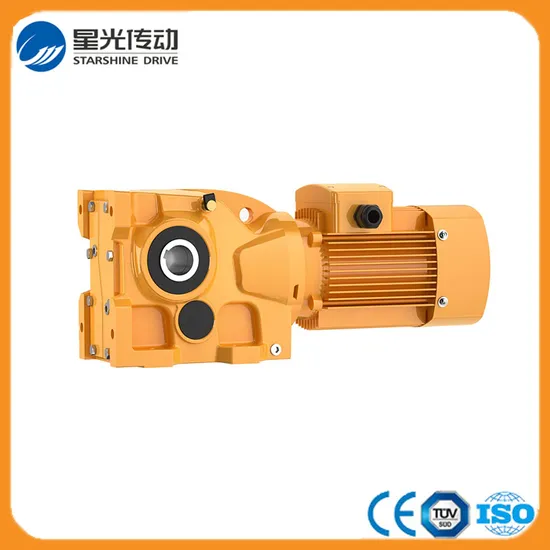 Energy Efficient Right Angle Helical Gear Reducer with Motor