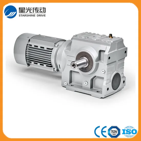 Right Angle Helical Worm Gear Motor Reducer S Series