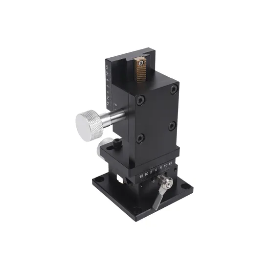 Gear Slide Guide Optical Adjustable Manual Dovetail Goniometer Stage 