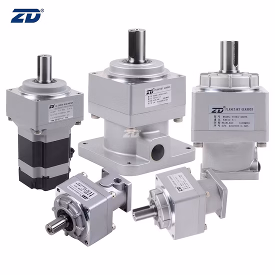 ZD Low Backlash High Torque Right Angle Helical Gear Planetary Gearbox Speed Reducer For Food Packing Industry
