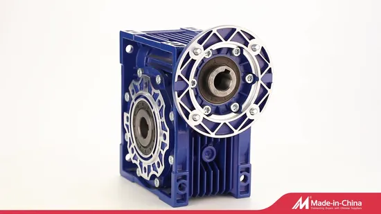 Worm Gearbox Hallow Output Shaft Reducer Right Angle for Water Recycling Systems 