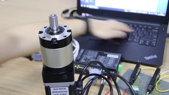 Customized NEMA 23 BLDC DC Gear Geared Motor 24 48VDC Planetary Reduction Gearbox Integrated Driver Brushless DC Motor Power 10W Upto 800W 