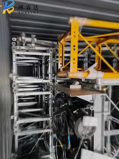 Electrical Motorized Climbing Work Scaffolding Stage Mast Climbing Transport Platform 